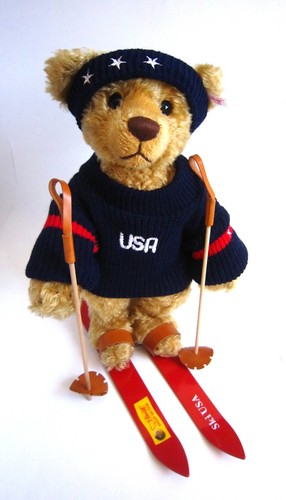 Steiff skifahrer bär usa - skifahrer,